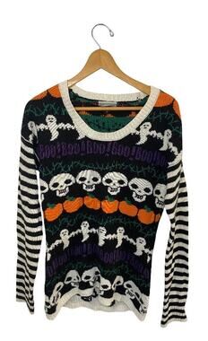 Vintage Halloween Knit Sweater Size S